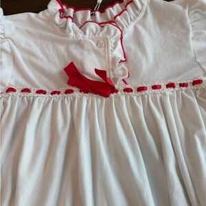 Like new! Never worn! Charming White and Red Kids Nightgown